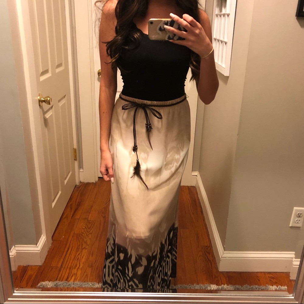 Boho Tie-Waist Maxi Skirt (Free People Inspired)